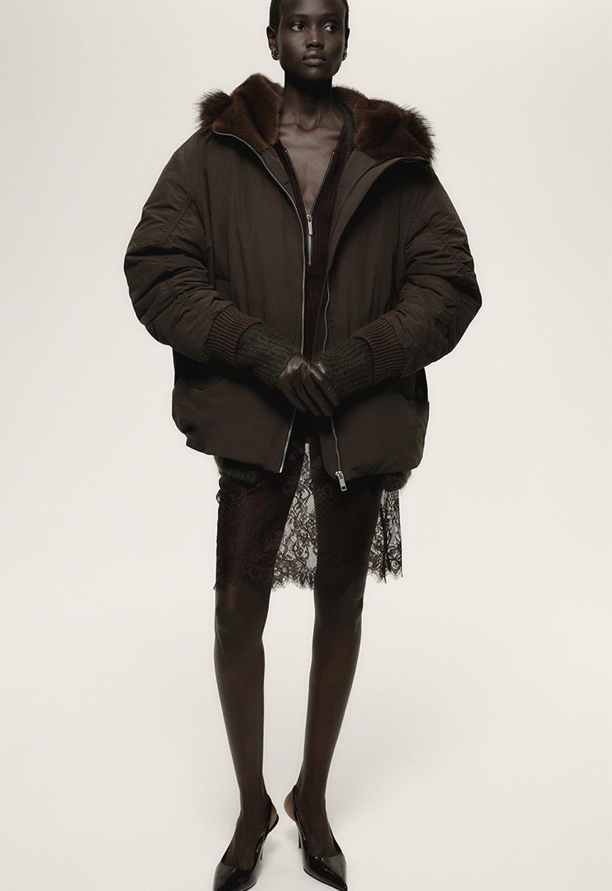 H&M - Padded jacket - dark brown