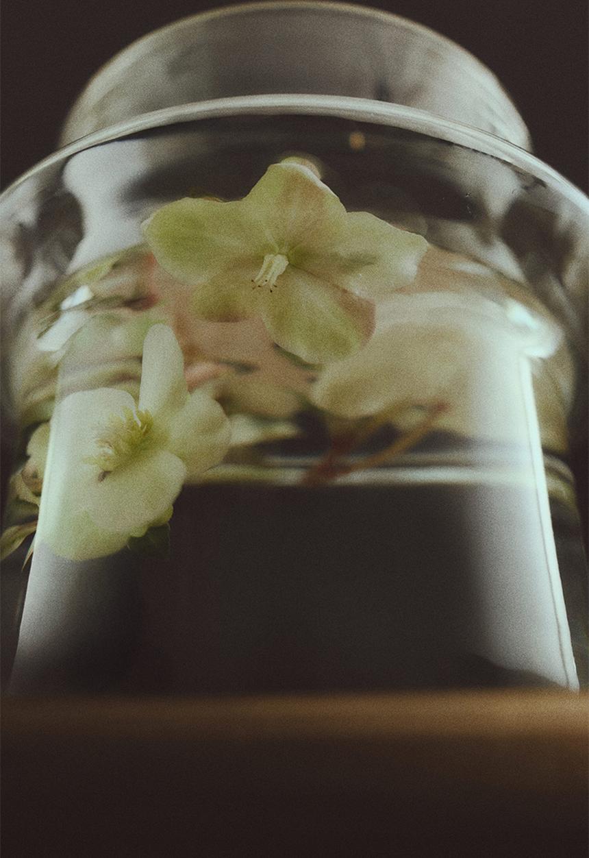H&M - Wide tiered glass vase - transparent