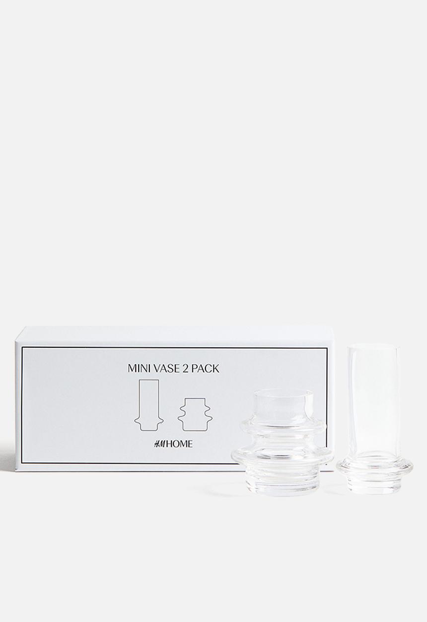 H&M - 2-Pack mini glass vases - transparent