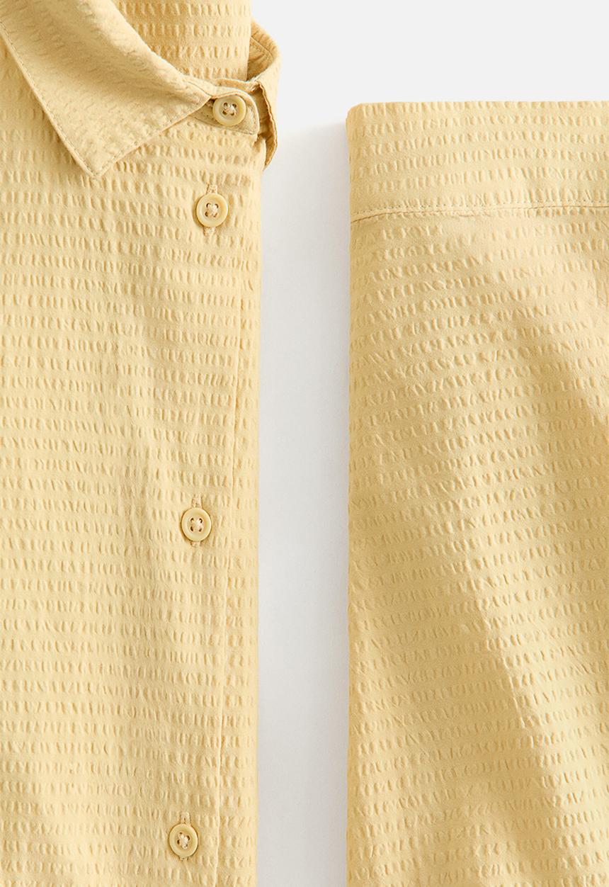 H&M - Cotton seersucker pyjamas - yellow
