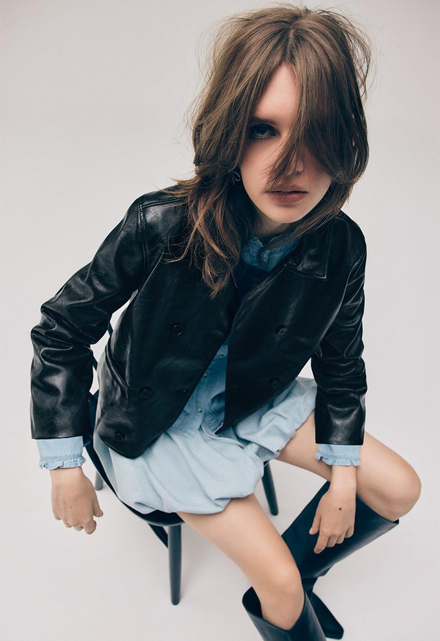 H&M - Coated jacket - black