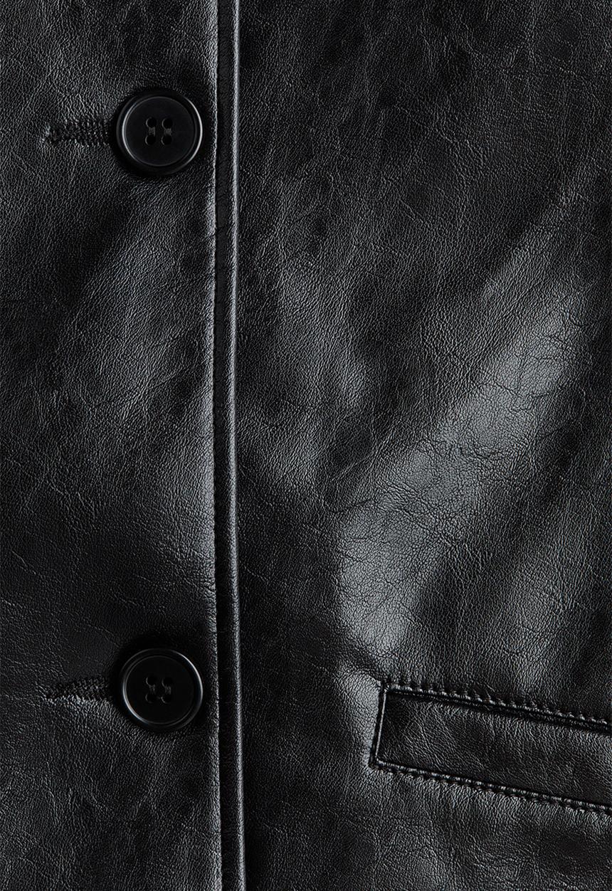 H&M - Coated jacket - black