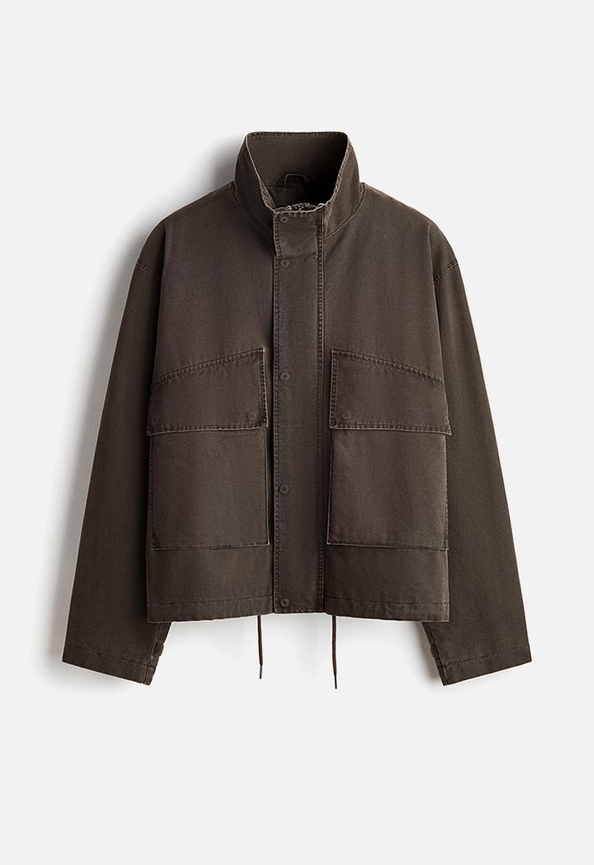 ジャケット・アウター stein 21ss padded stand collar coat Stand collar jacket - dark khaki green - 1317987001