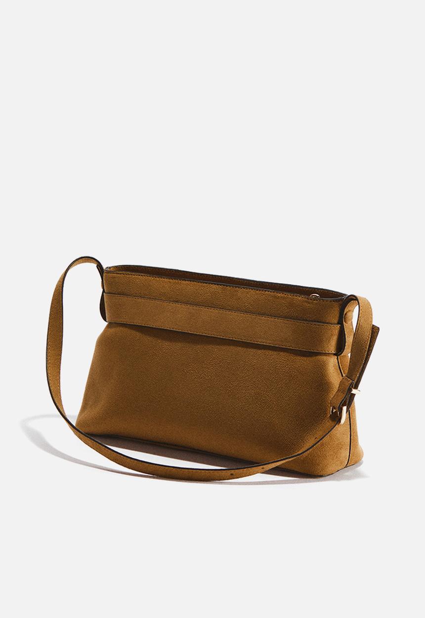 H&M - Strap-detail shoulder bag - brown