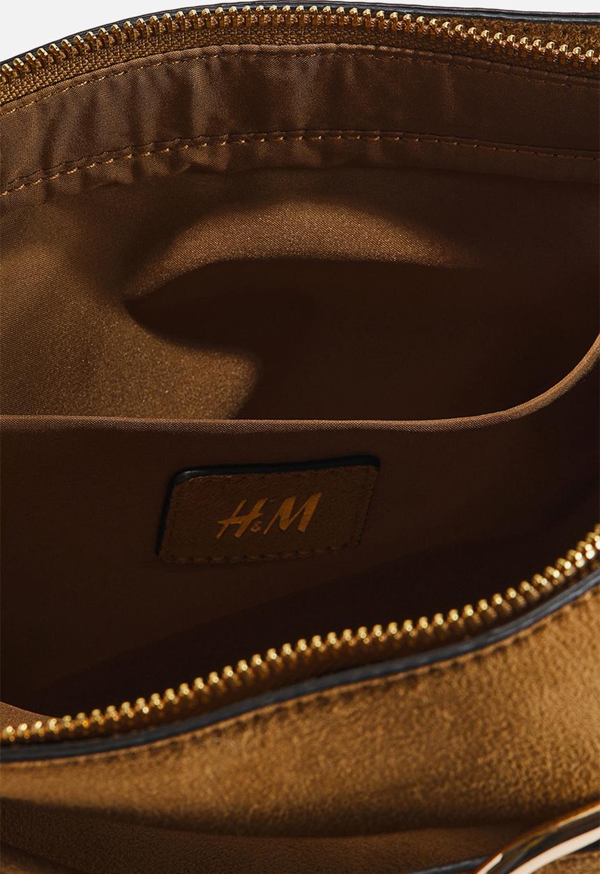 H&M - Strap-detail shoulder bag - brown