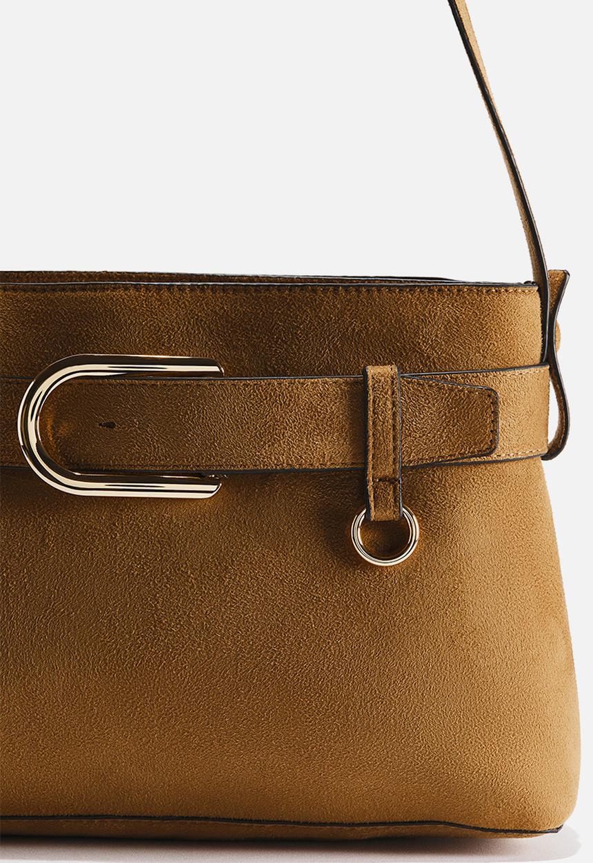 H&M - Strap-detail shoulder bag - brown