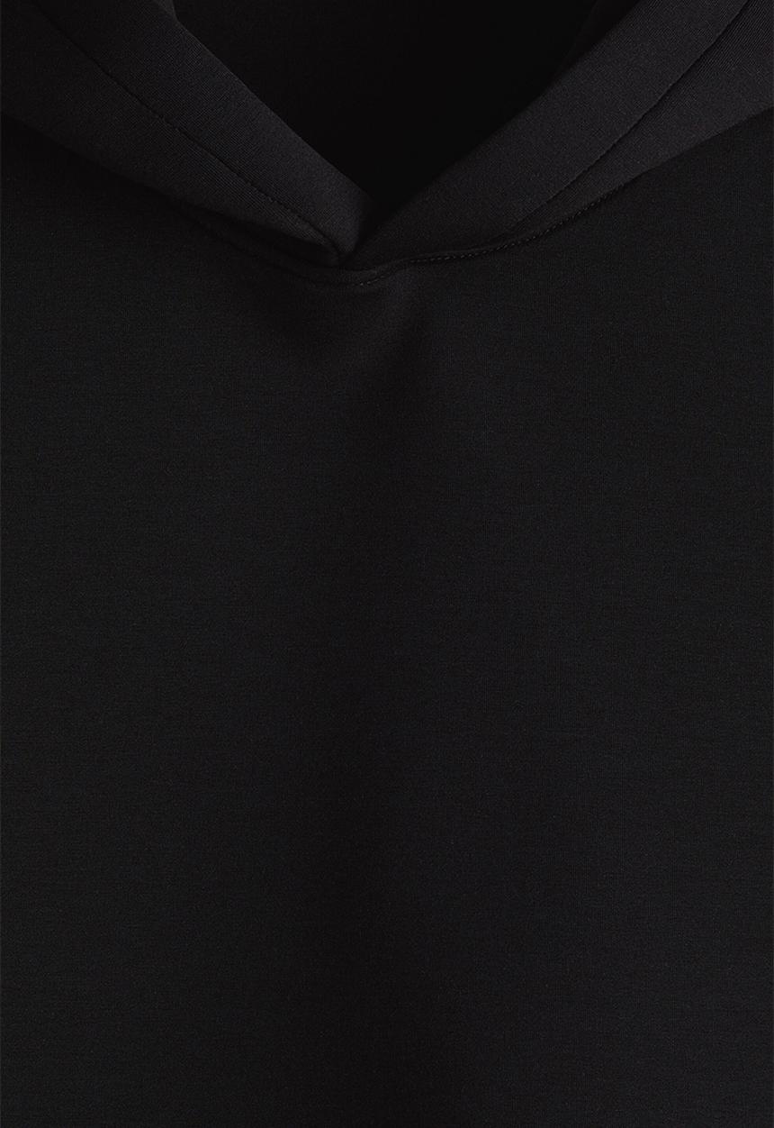 H&M - Loose fit scuba hoodie - black