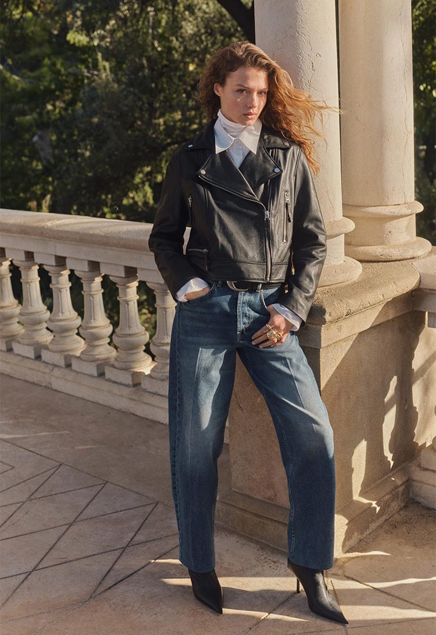H&M - Barrel high ankle jeans - denim blue