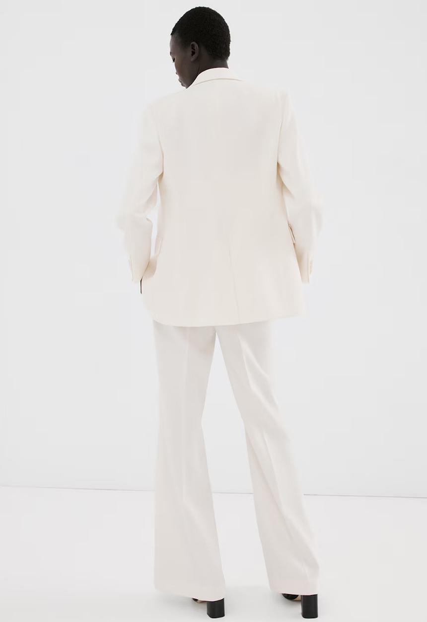 MANGO - Trousers iguana - Light Pastel Yellow