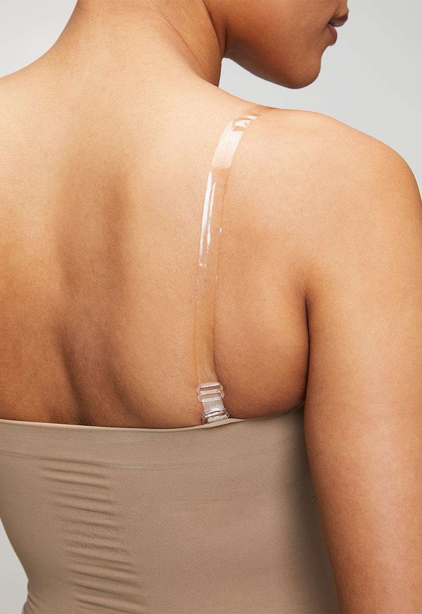 Easy Curves Shapewear - Boob tube mid thigh bodysuit - neutral