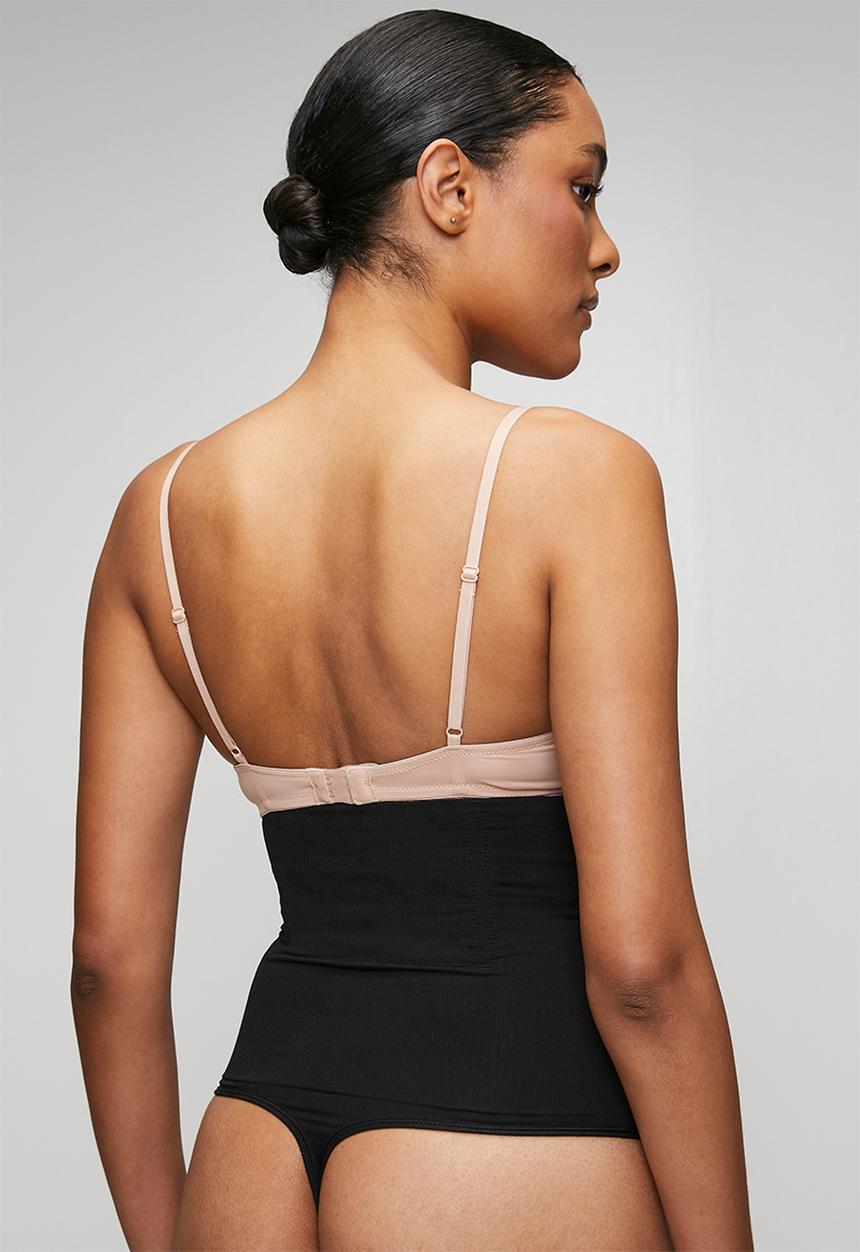 Easy Curves Shapewear - Anti rolling sculpting thong - black