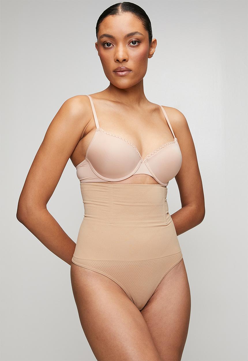 Easy Curves Shapewear - Anti rolling sculpting thong - beige