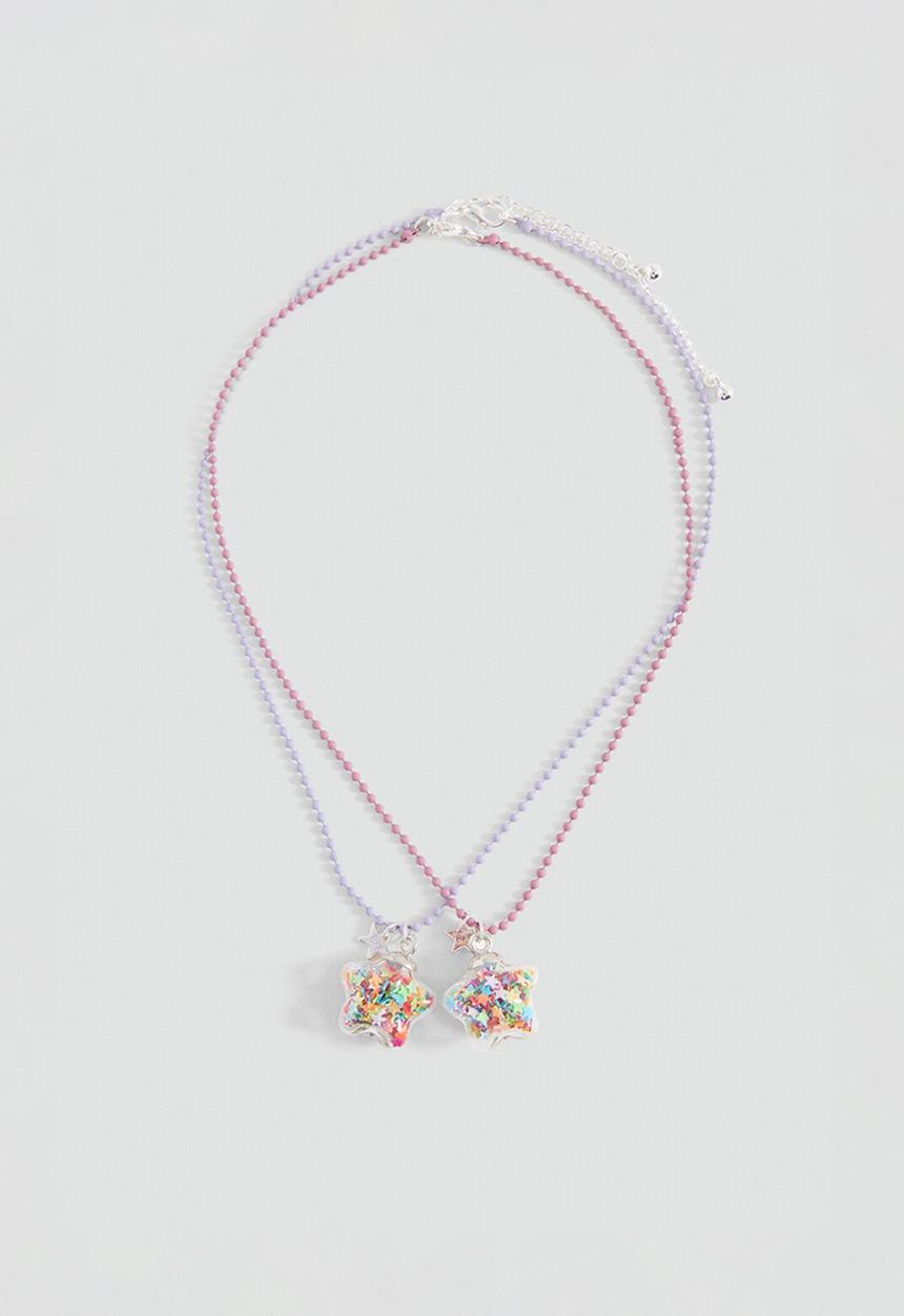MANGO - Necklace Tbottle - Medium Pink
