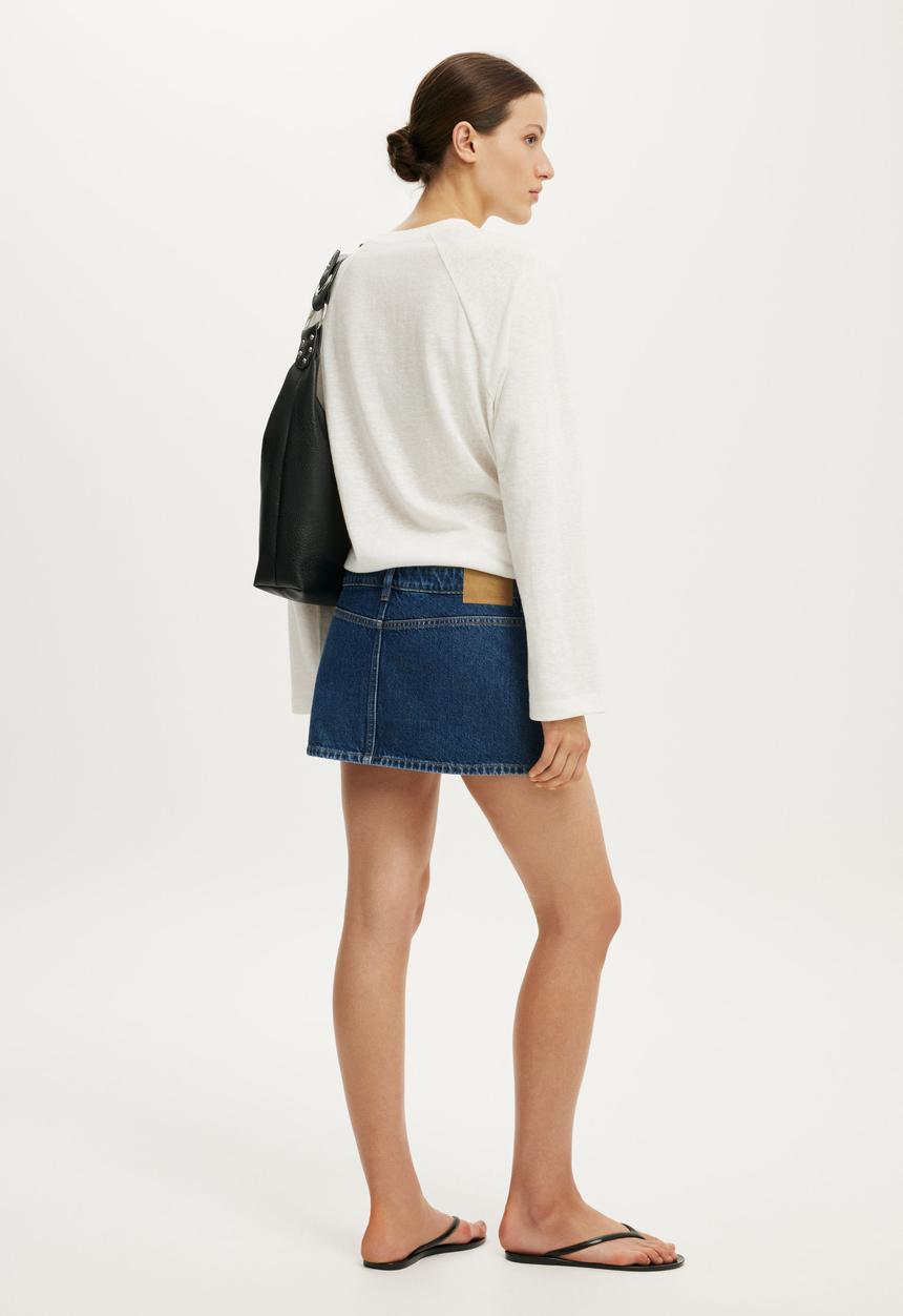 Cotton On - Original Denim Skort - Gemini Blue