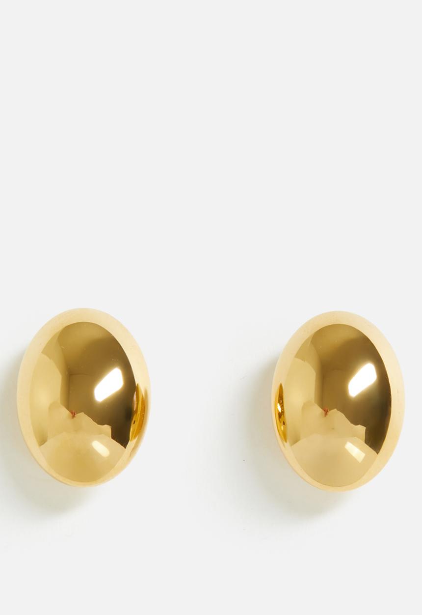 Zoe on Trend - Modern bold earrings  - gold