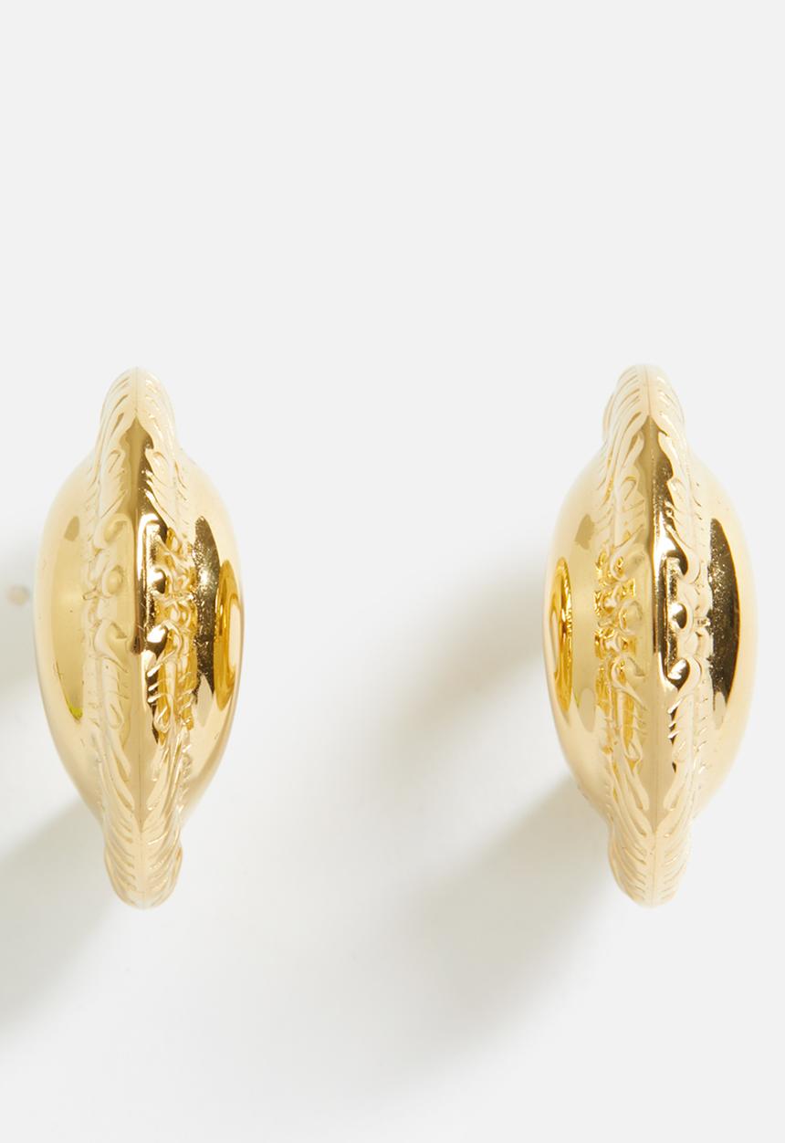 Zoe on Trend - Stylish hoop earrings - gold