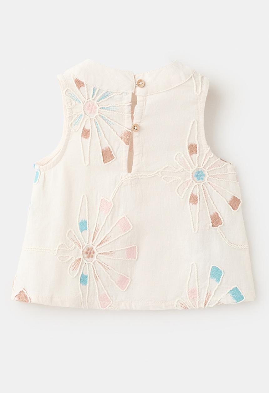 MANGO - Blouse Portoset - Light Beige