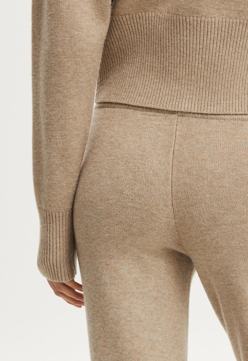 Cotton On - Lotus Knit Pant - Chai Dusk