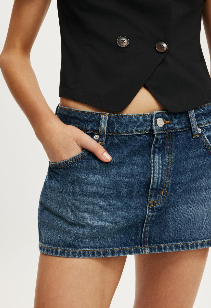 Cotton On - Original Denim Skort - Scorpio Blue