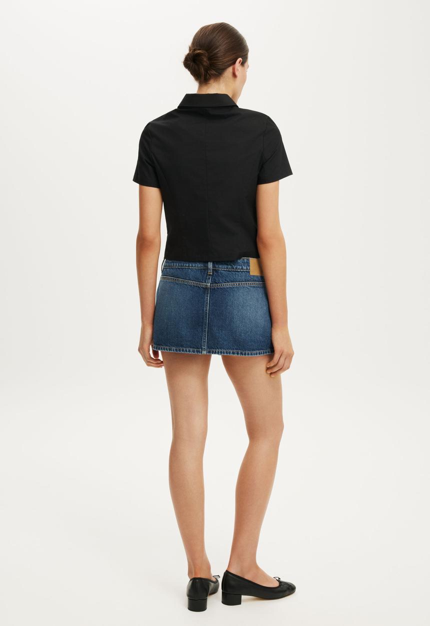 Cotton On - Original Denim Skort - Scorpio Blue