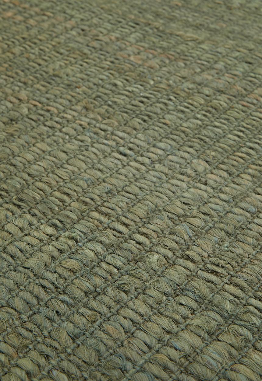 Sixth Floor - Boston Round Jute Rug - Olive