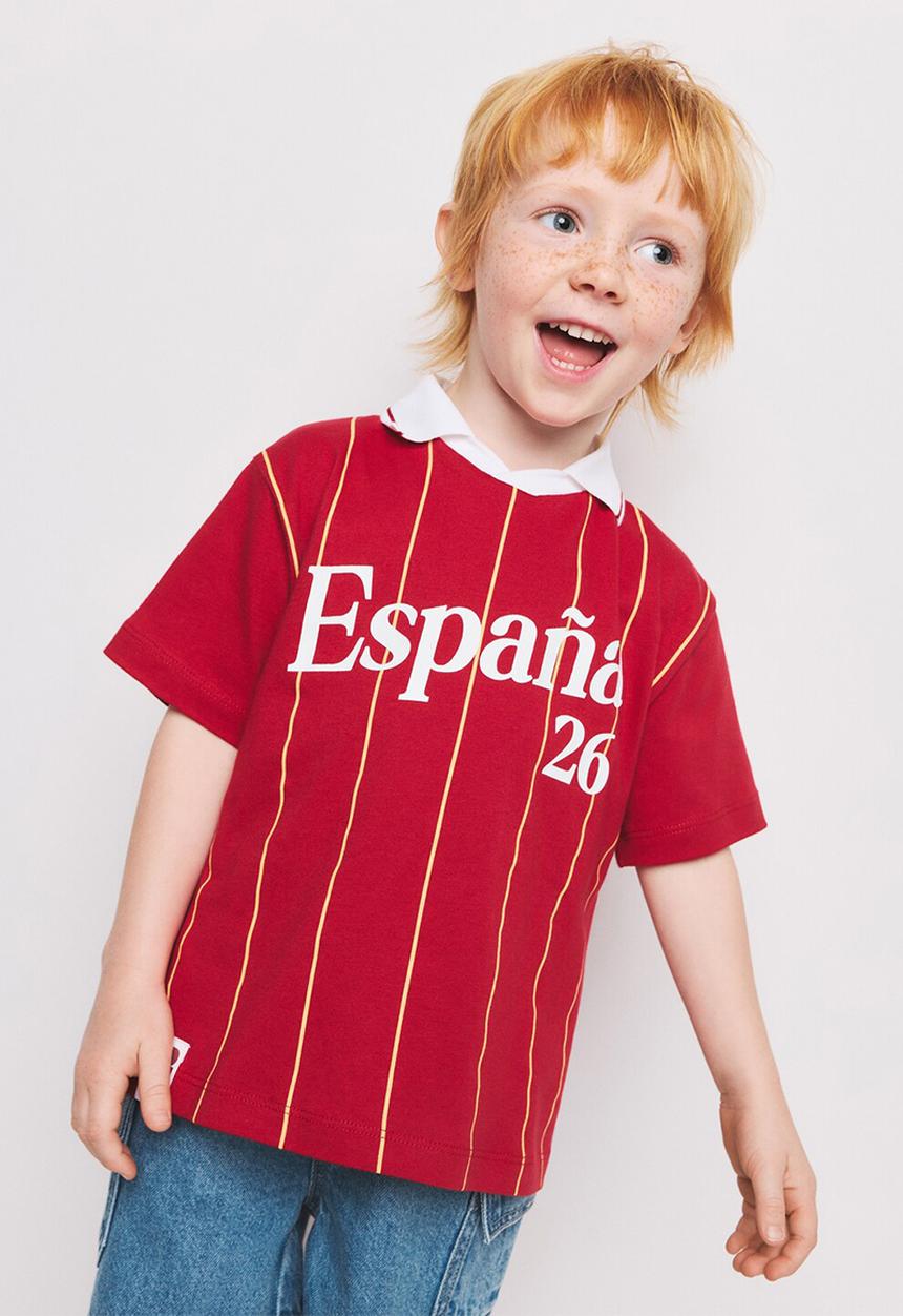 MANGO - T-Shirt Fifaesb - Bright Red