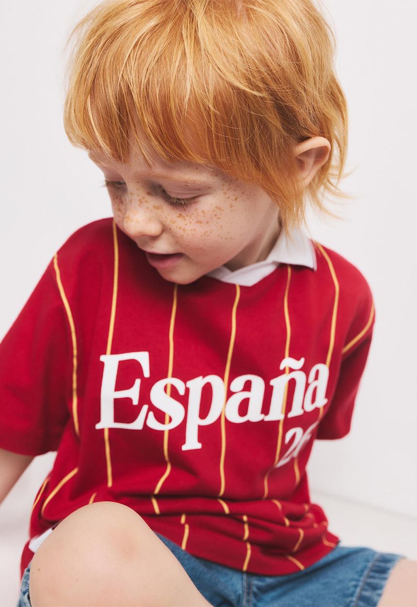 MANGO - T-Shirt Fifaesb - Bright Red