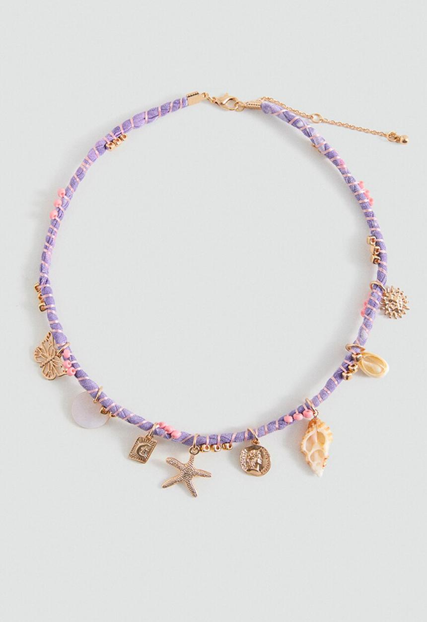 MANGO - Necklace Calella - Lt-Pastel Purple