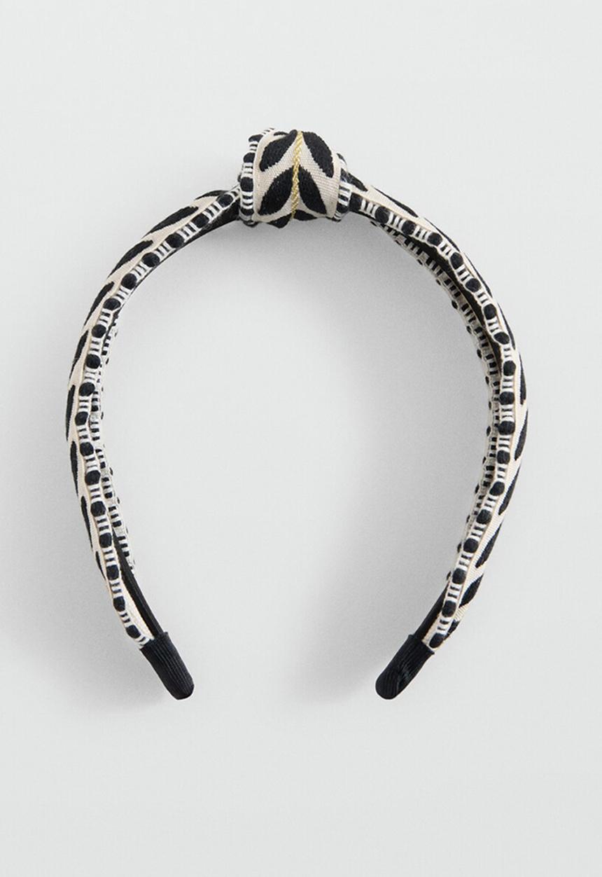 MANGO - Hairband Hoja - Black
