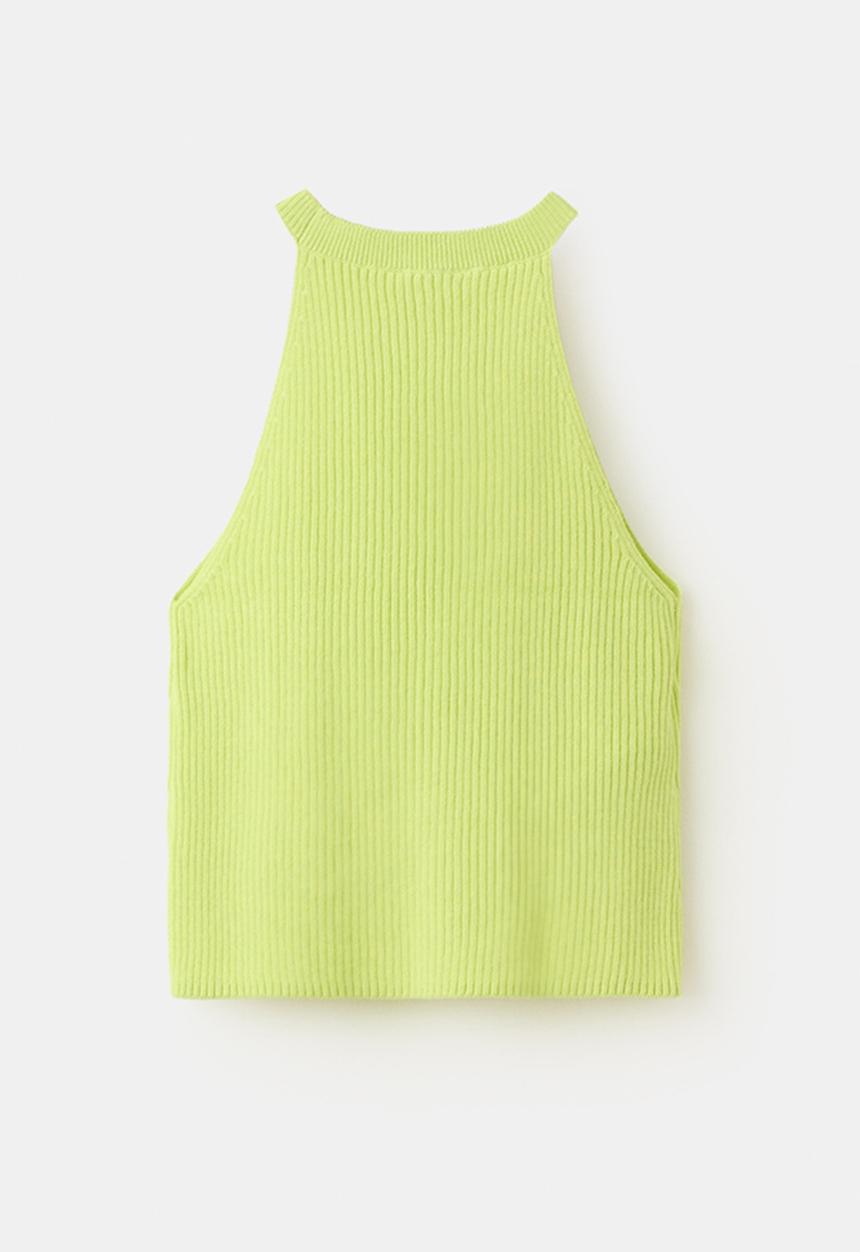 MANGO - Top Defne - Bright Yellow