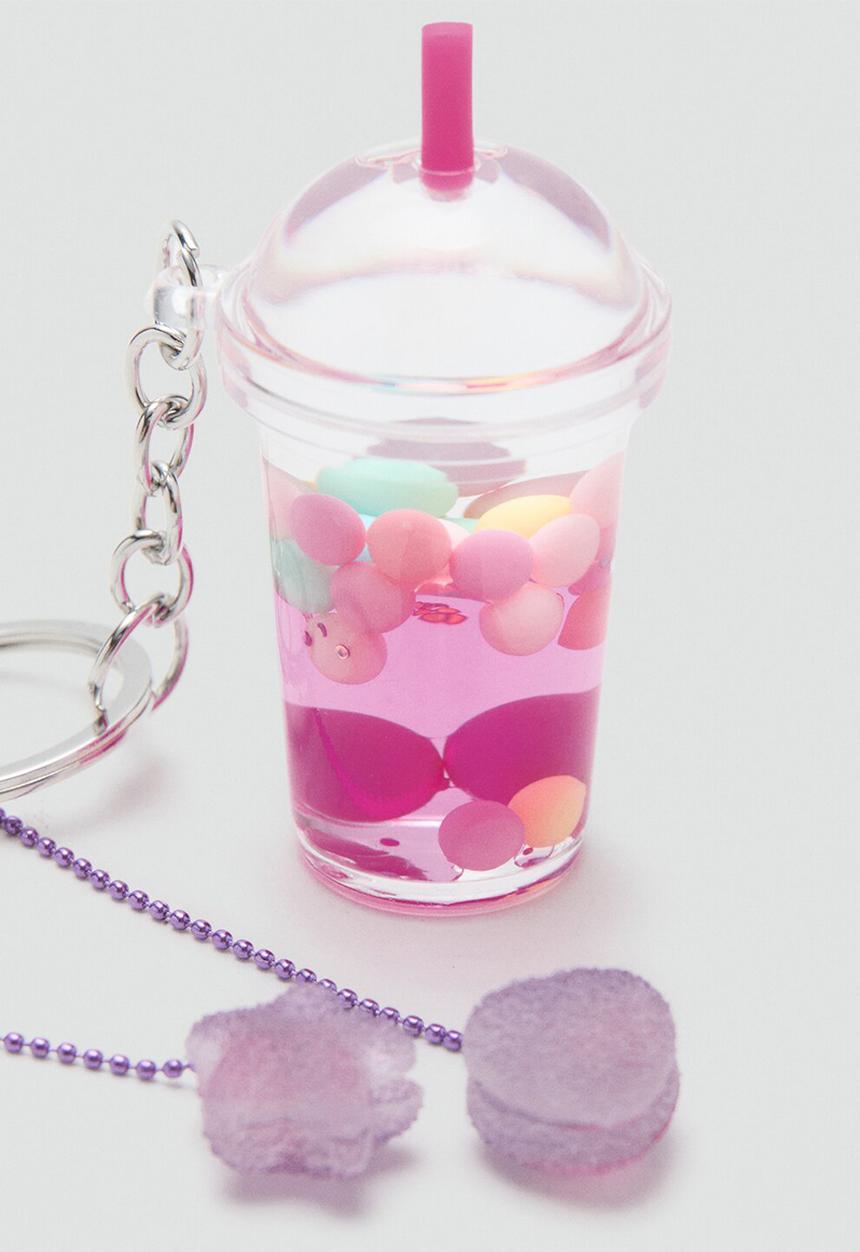 MANGO - Key Ring Mochitea - Medium Pink