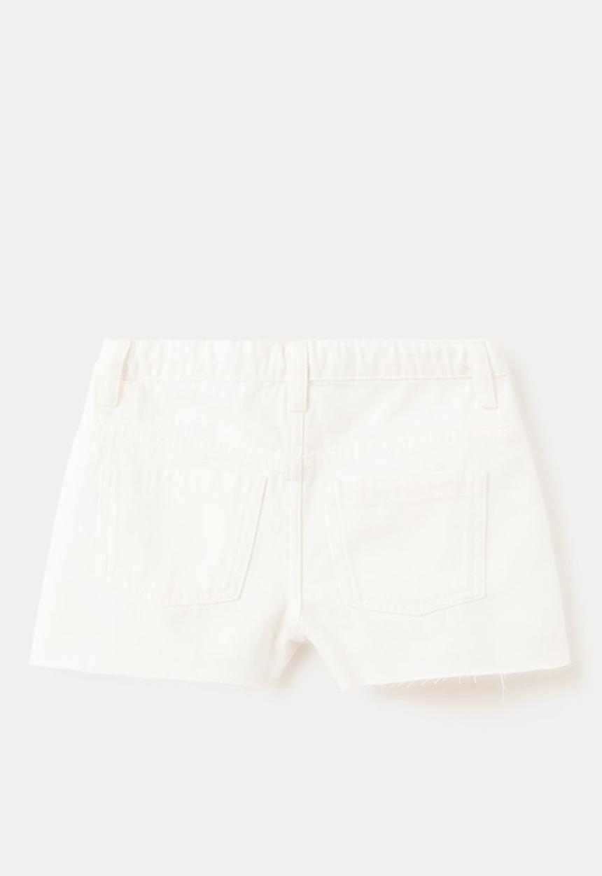 MANGO - Shorts Eyelet - White
