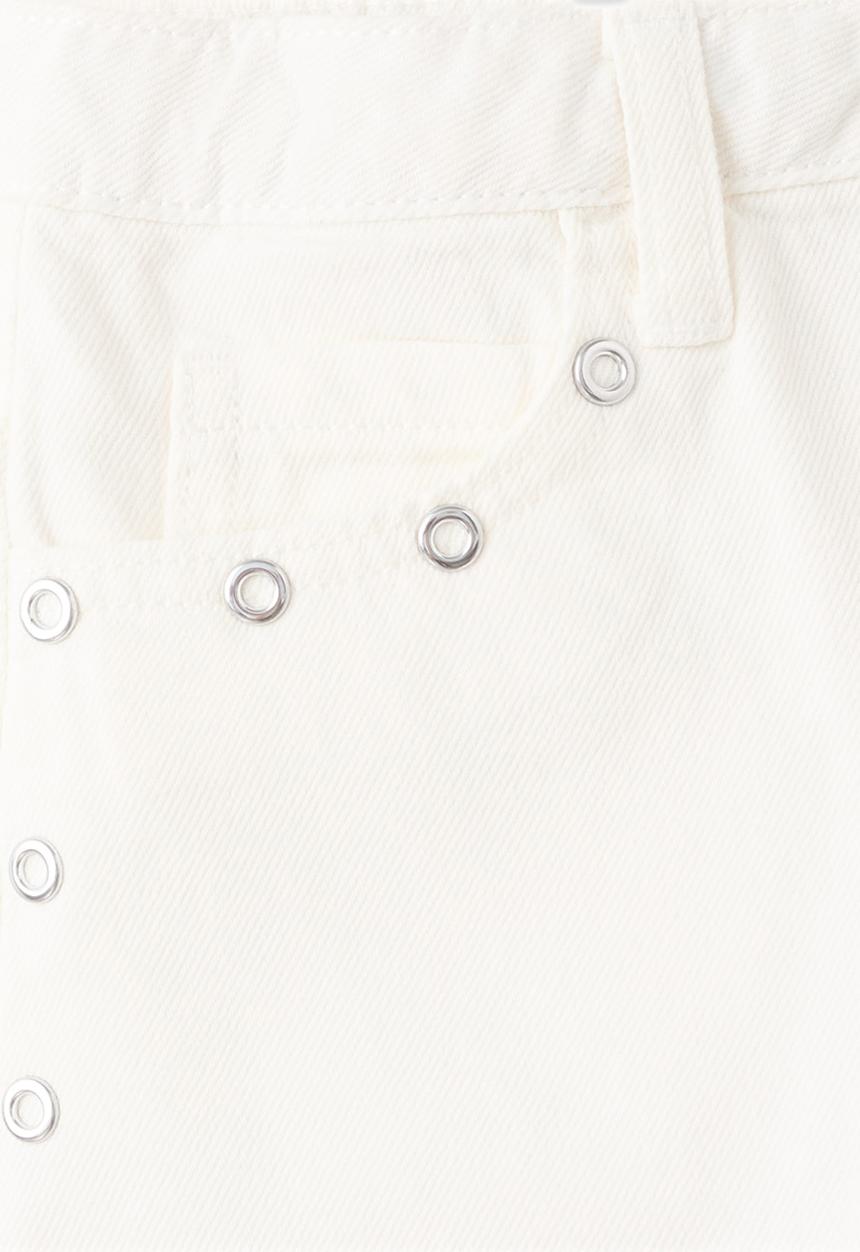 MANGO - Shorts Eyelet - White