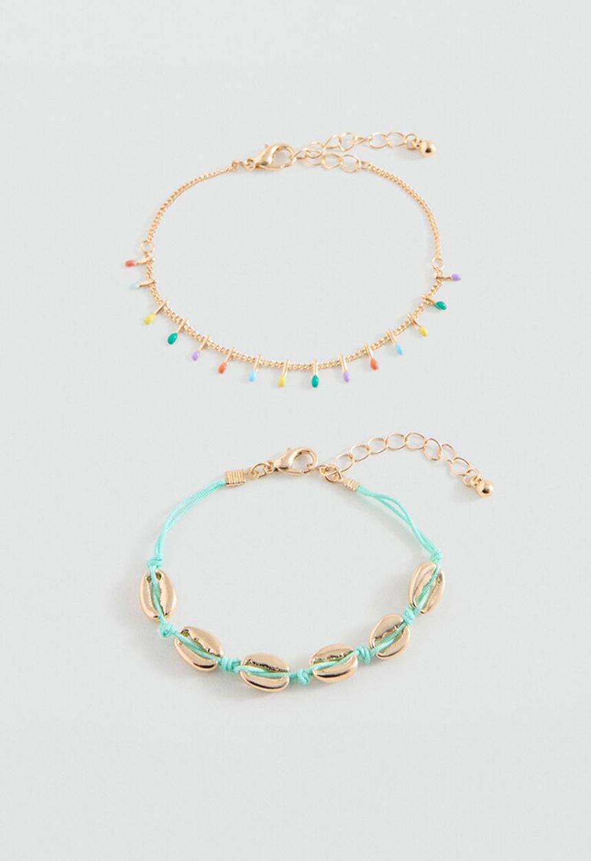 MANGO - Ankle Bracelet Anklet - Turquoise - Aqua