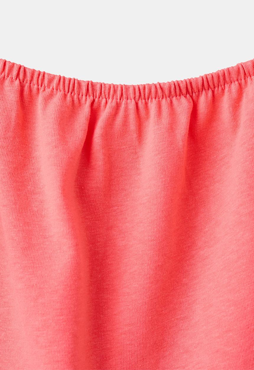 MANGO - T-Shirt Nudo - Medium Red