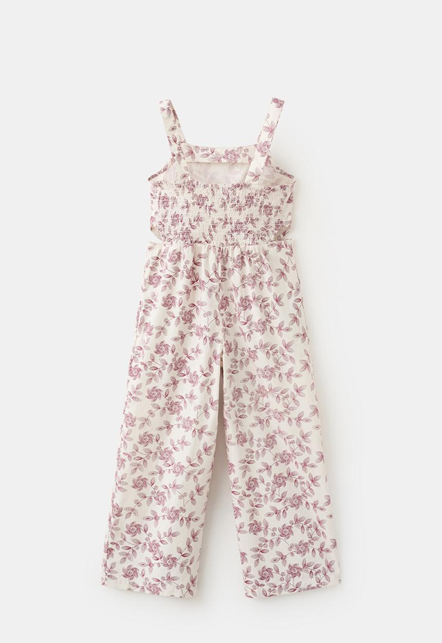 MANGO - One-Piece Suit Flores - Natural White