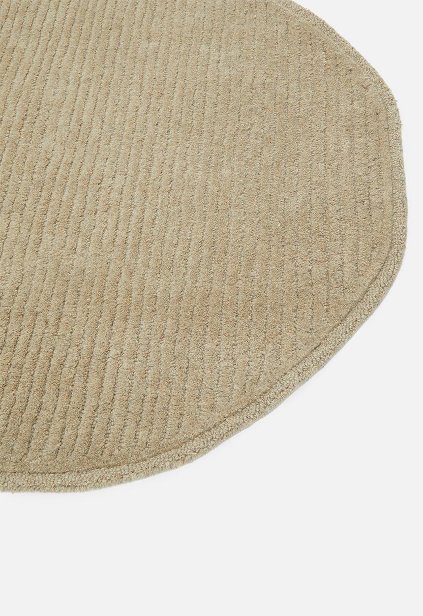 Sixth Floor - Swirl Wool Blend Tufted Rug - Natural