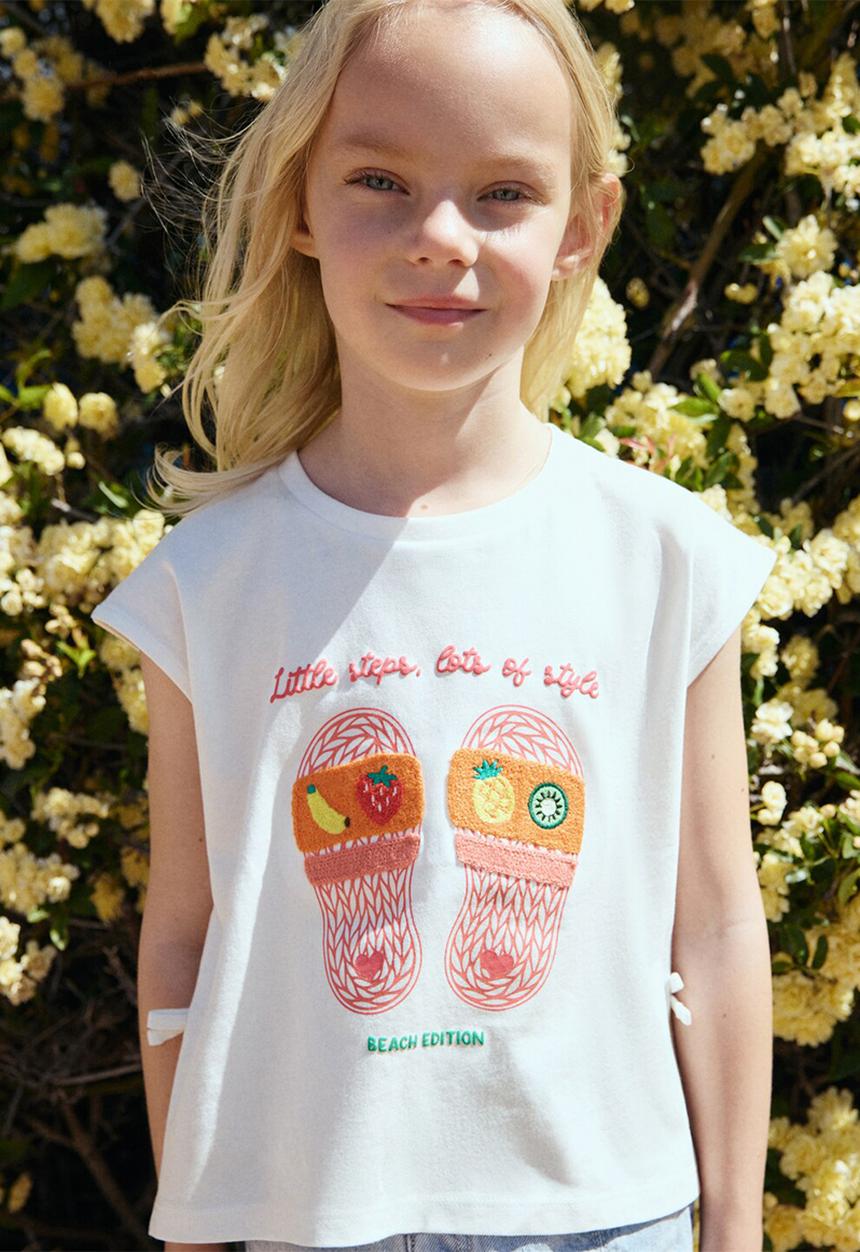 MANGO - T-Shirt Flips - Natural