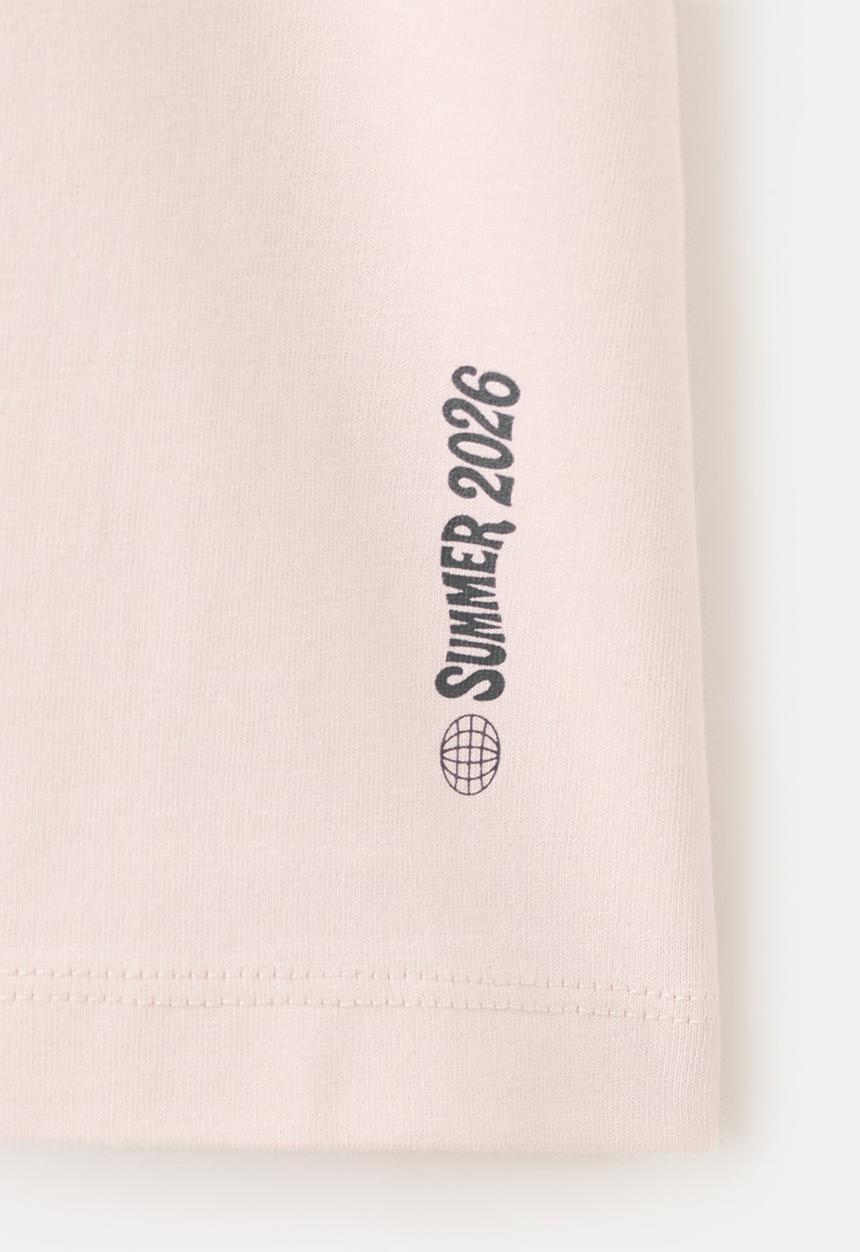 MANGO - T-Shirt Chirin - Medium Pink