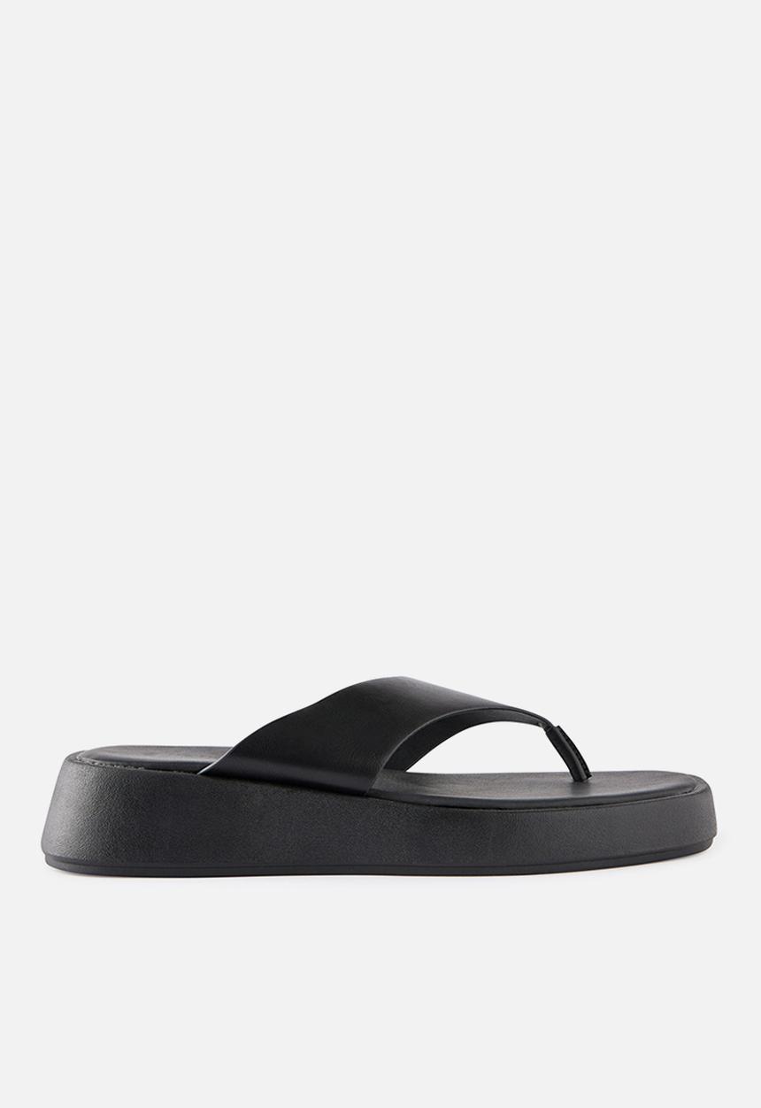 Cotton On - BOWIE FLATFORM SLIDE-BLACK