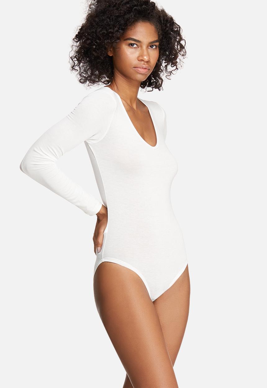 dailyfriday - V-neck long sleeve bodysuit