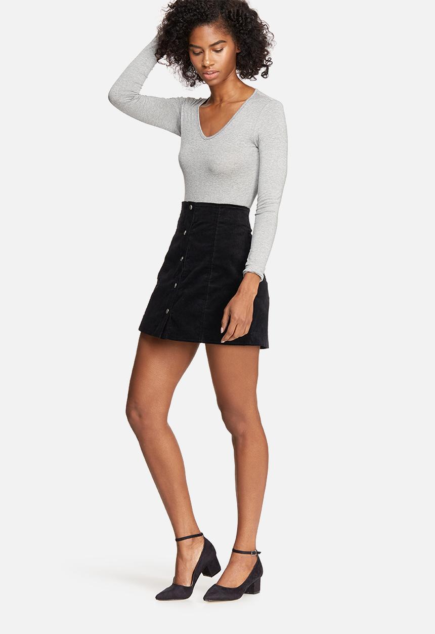 dailyfriday - V-neck long sleeve bodysuit