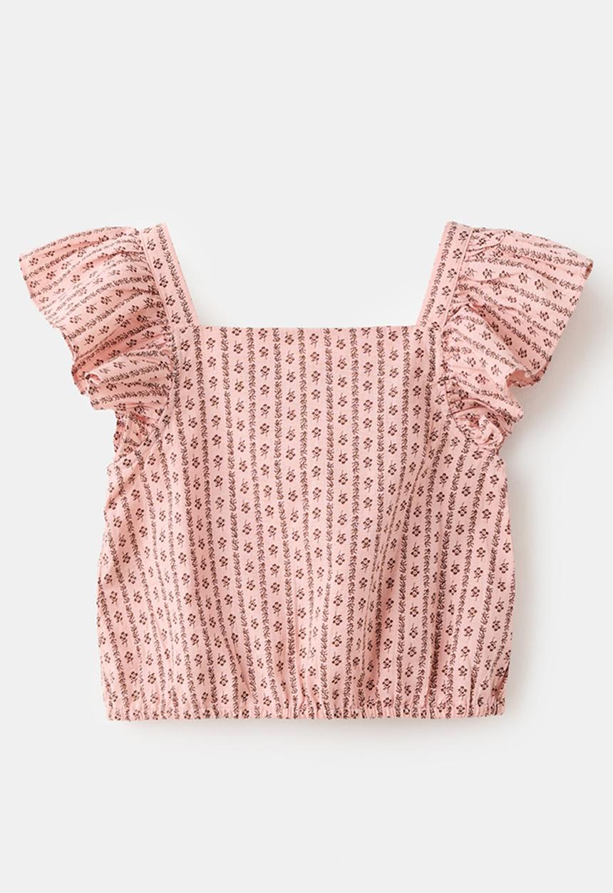 MANGO - Blouse Westset - Pink