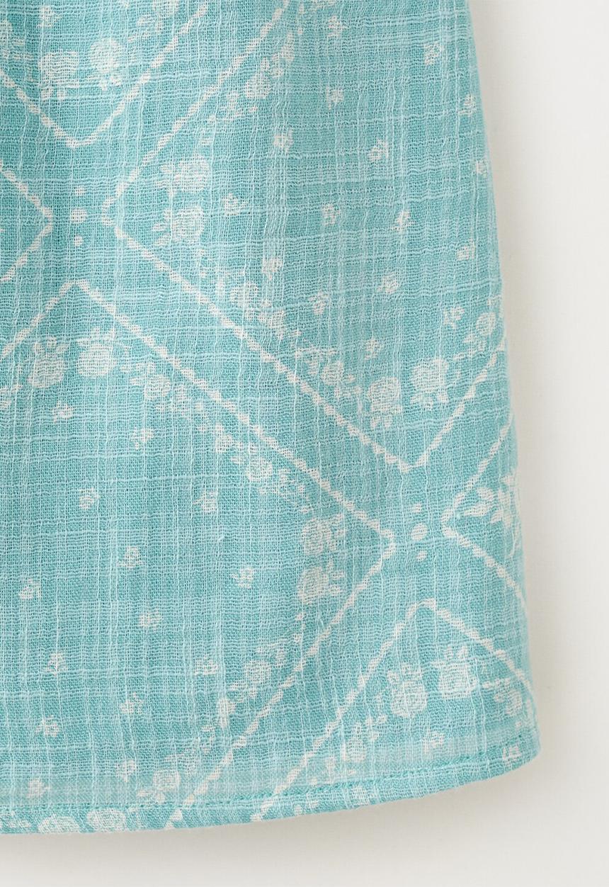 MANGO - Blouse Dizzyset - Turquoise / Aqua