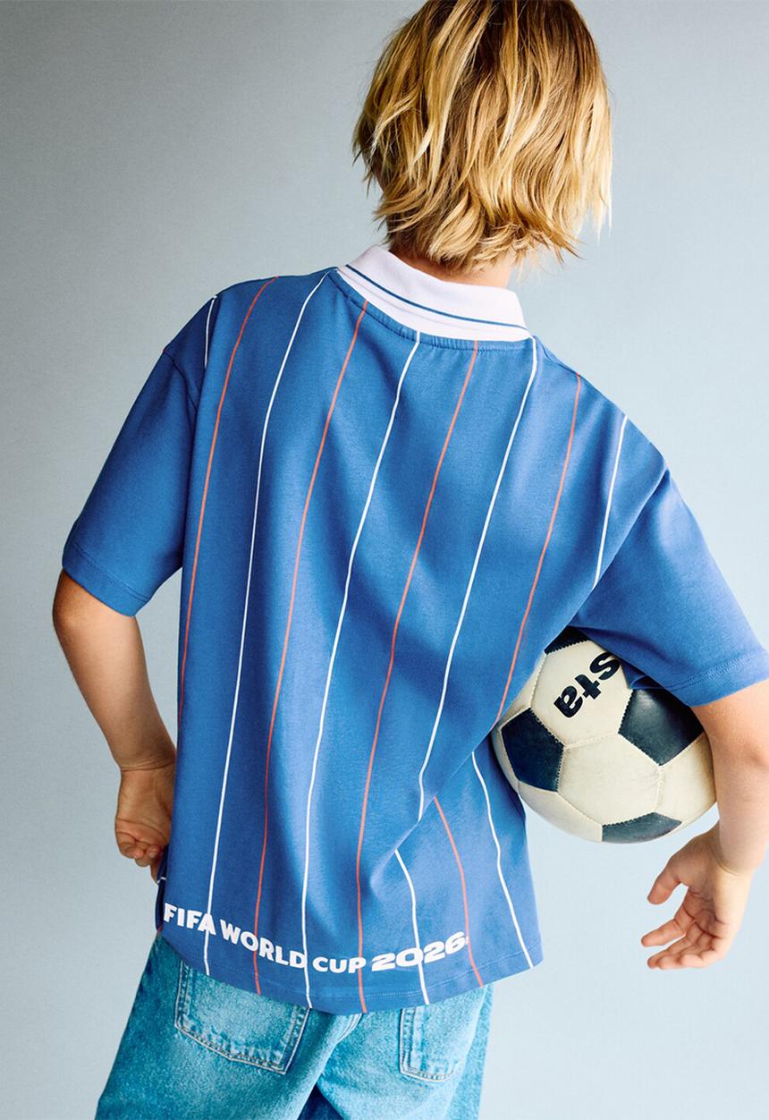 MANGO - T-shirt Fifafra - Medium Blue