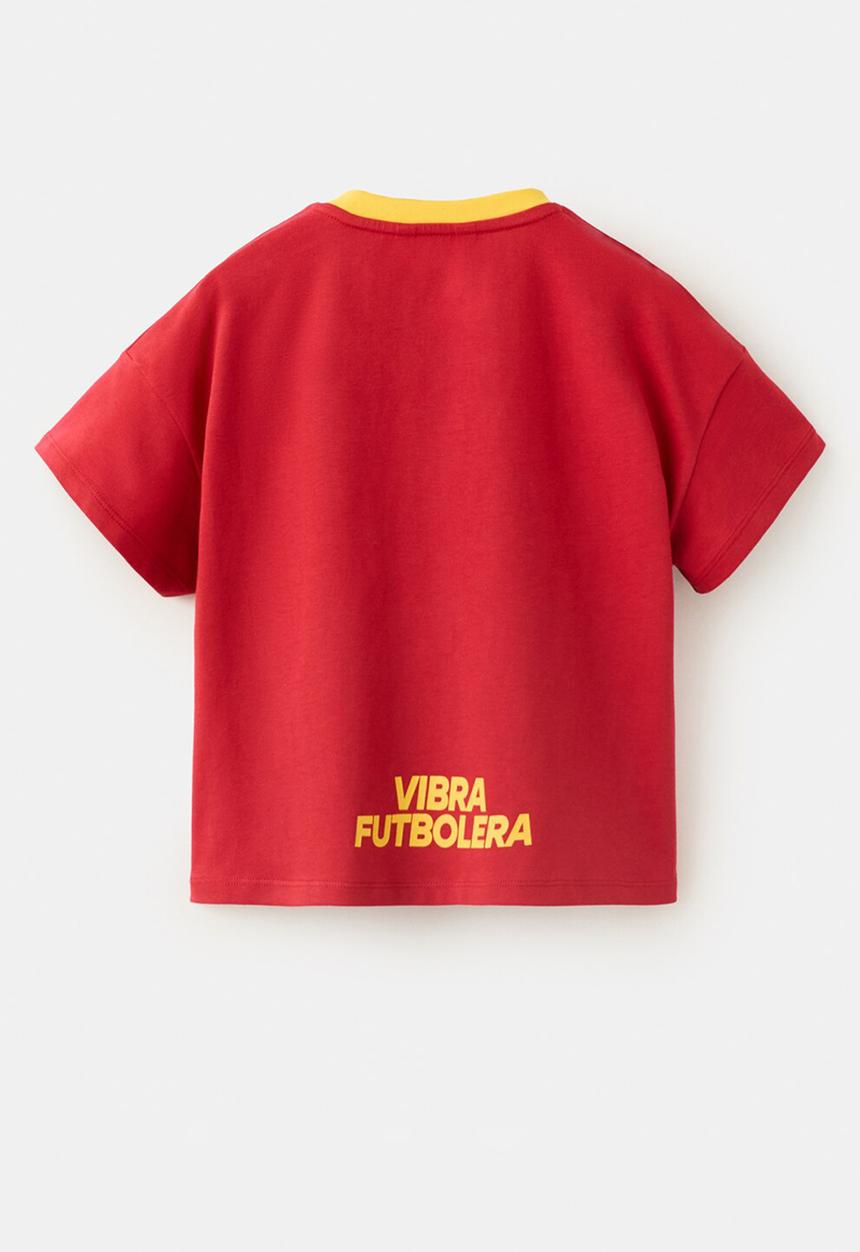 MANGO - T-shirt Spain - Bright Red