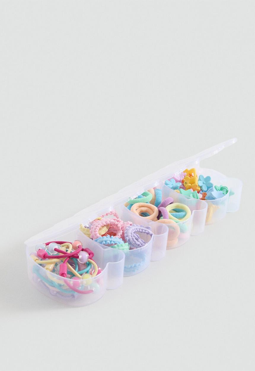 MANGO - Hair Tie Mix - Medium Pink