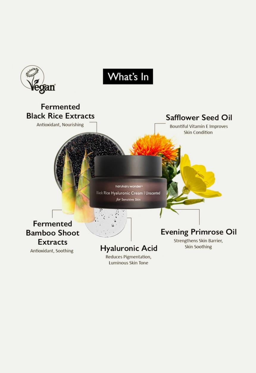haruharu wonder - Black Rice 10 Hyaluronic Cream Unscented