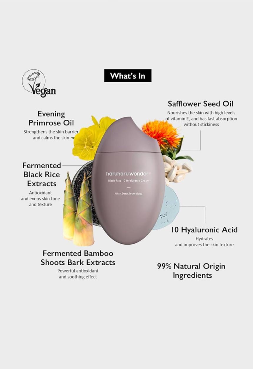 haruharu wonder - Black Rice 10 Hyaluronic Cream