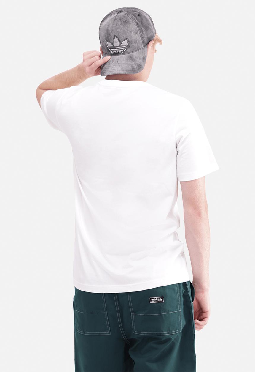 adidas Performance - Essentials Linear Single Jersey Tee - White/Blk